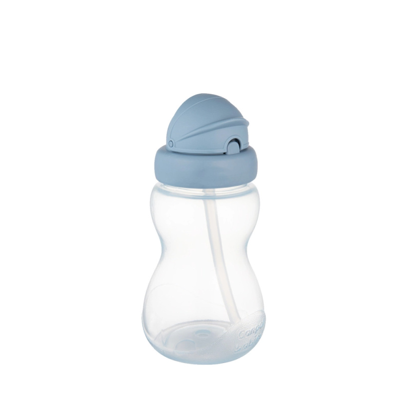 Sportovní lahev se slámkou 270 ml modrá CANPOL babies