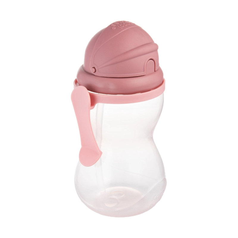 Canpol babies Sport Cup sportovní láhev s brčkem Pink 12m+ 370 ml