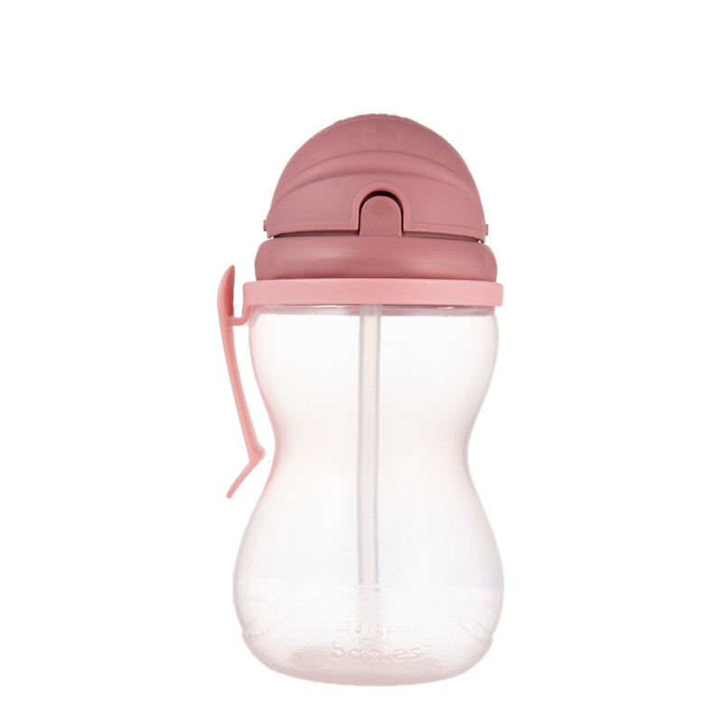 Canpol babies Sport Cup sportovní láhev s brčkem Pink 12m+ 370 ml
