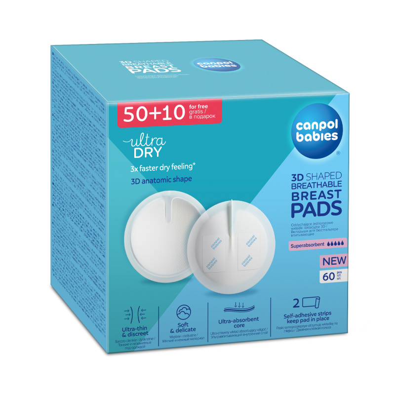 Canpol Babies Vložky do podprsenky anti-slip 50 + 10 ks