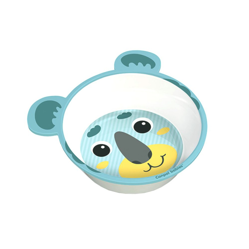 Canpol babies Hello Little miska pro děti Green 490 ml