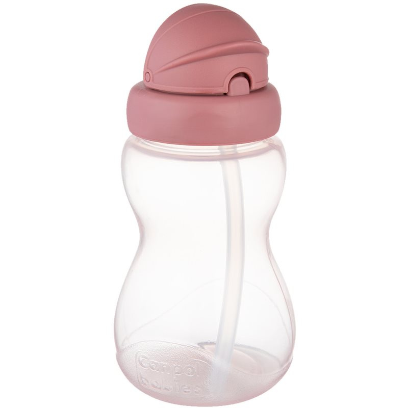 Canpol babies Sport Cup dětská láhev s brčkem 12m+ Pink 270 ml