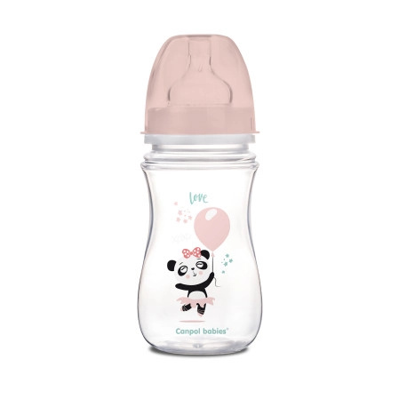Canpol babies Exotic Animals kojenecká láhev Pink 240 ml