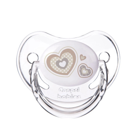 Silikonový anatomický dudlík 6–18 m NEWBORN BABY béžový