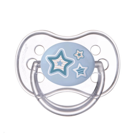 Silikonové šidítko 18m+ symetrické NEWBORN BABY modré – Canpol babies