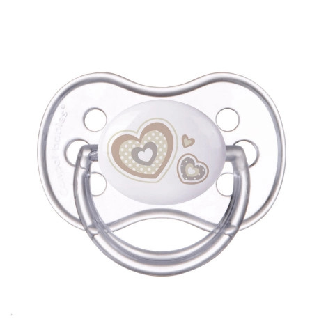 CANPOL BABIES Dudlík silikonový symetrický NEWBORN BABY 18+m béžový