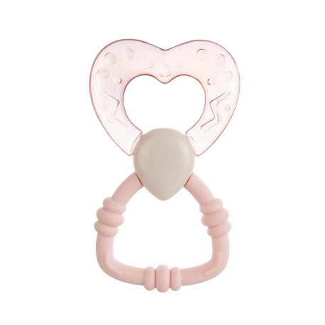 Canpol babies Teethers Water kousátko s chrastítkem 3m+ Pink 1 ks