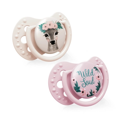 LOVI Dudlík silikonový dynamický WILD SOUL 3-6m 2ks