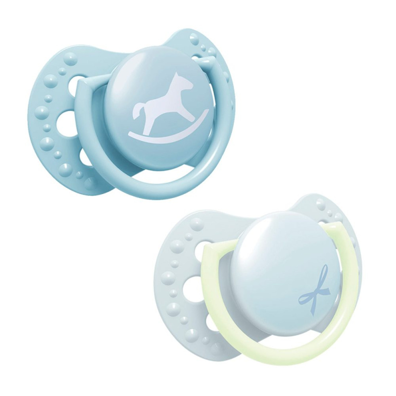 LOVI Mini dudlík BABY SHOWER 0-2m 2ks kluk