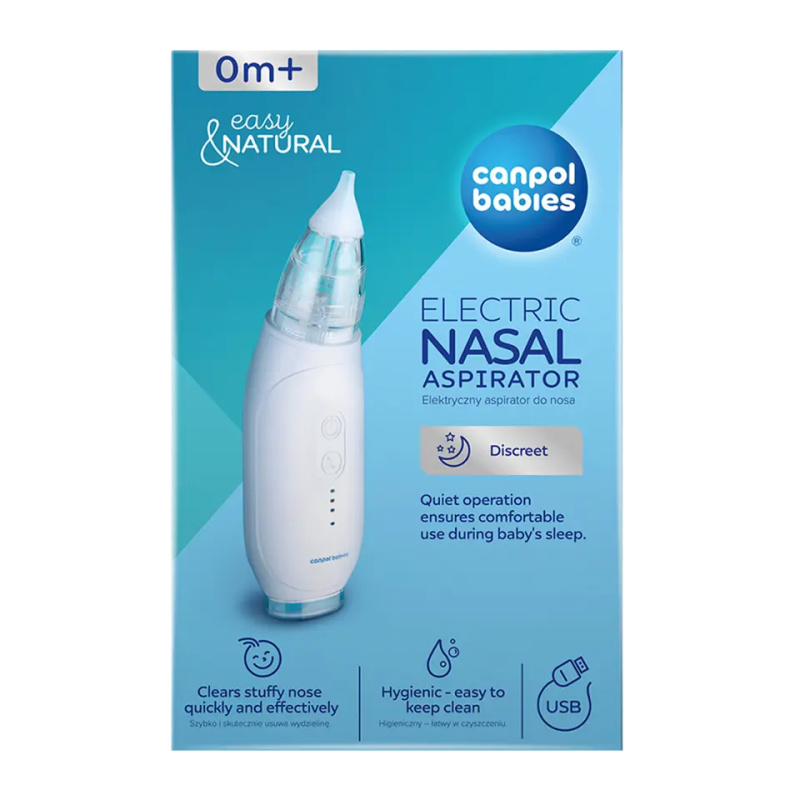 CANPOL BABIES Elektrická nosní odsávačka Eeasy&Natural 1 ks