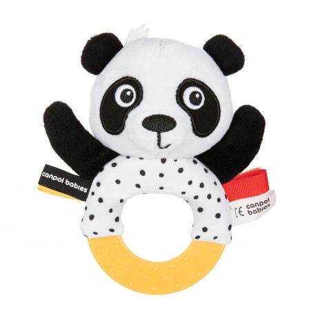 Canpol babies Senzorická hračka Panda s kousátkem a chrastítkem BabiesBoo