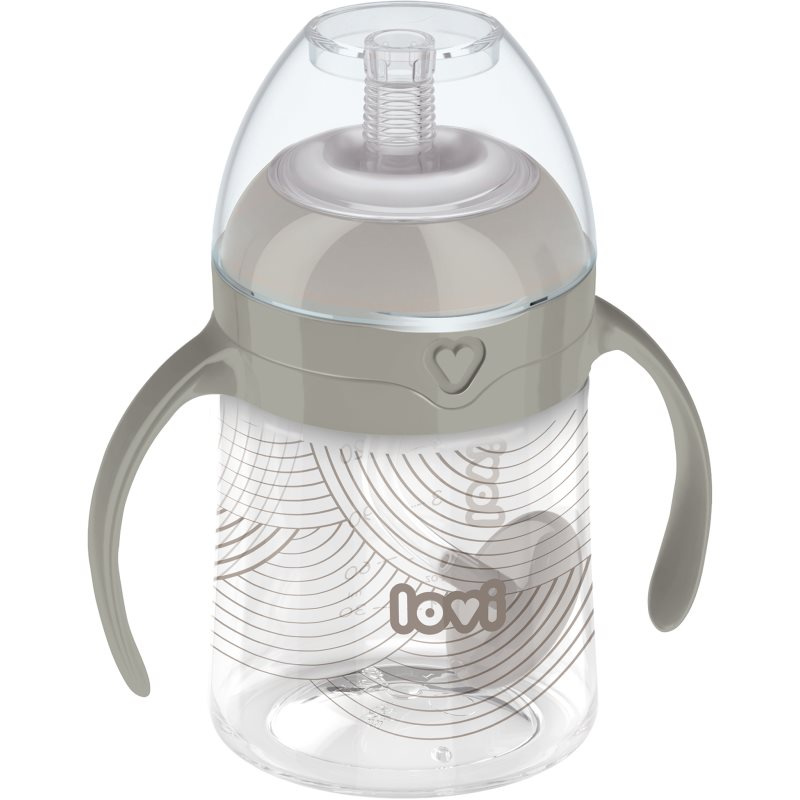 LOVI První hrneček se slámkou a závažím Harmony 150ml