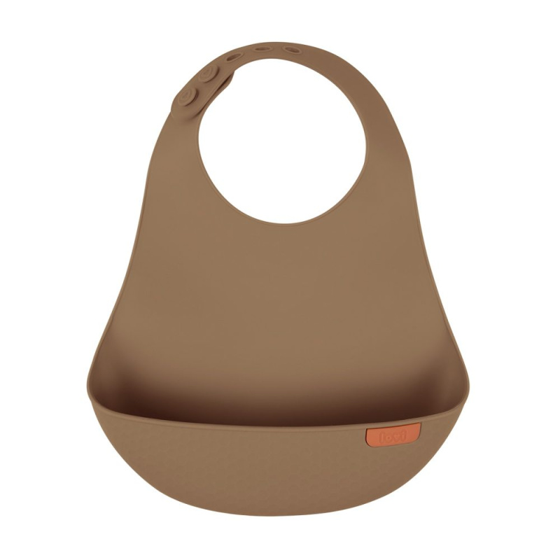 LOVI Silikonový bryndák s kapsou Granola