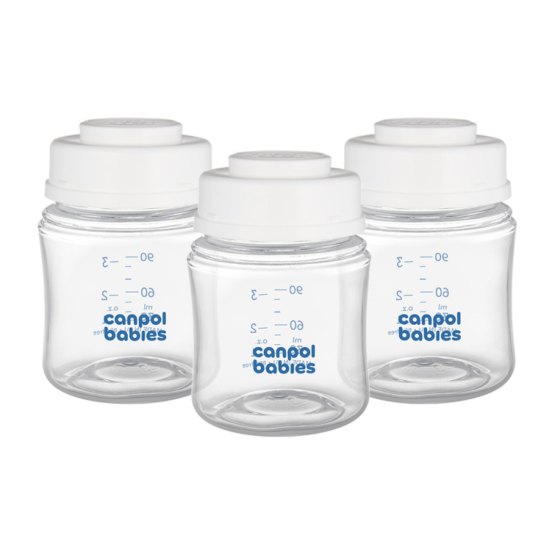 Canpol babies Sada lahví pro skladování mateřského mléka 3x120ml