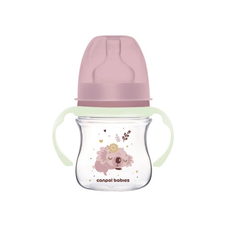 Canpol babies Antikoliková lahev EasyStart SLEEPY KOALA 120ml růžová