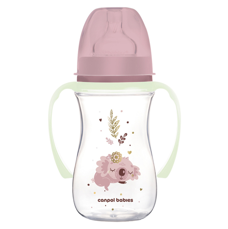 Canpol babies Antikoliková lahev EasyStart SLEEPY KOALA 240ml růžová
