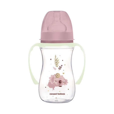 Canpol babies Antikoliková lahev EasyStart SLEEPY KOALA 240ml růžová