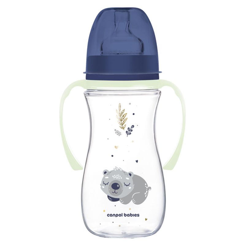 Canpol babies EasyStart Sleepy Koala 300 ml kojenecká láhev 12 m+ Blue 300 ml