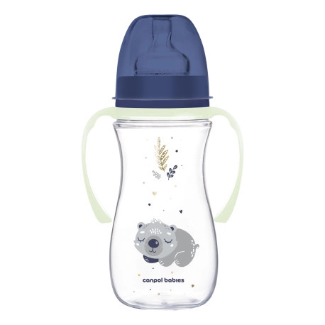 Canpol babies EasyStart Sleepy Koala 300 ml kojenecká láhev 12 m+ Blue 300 ml