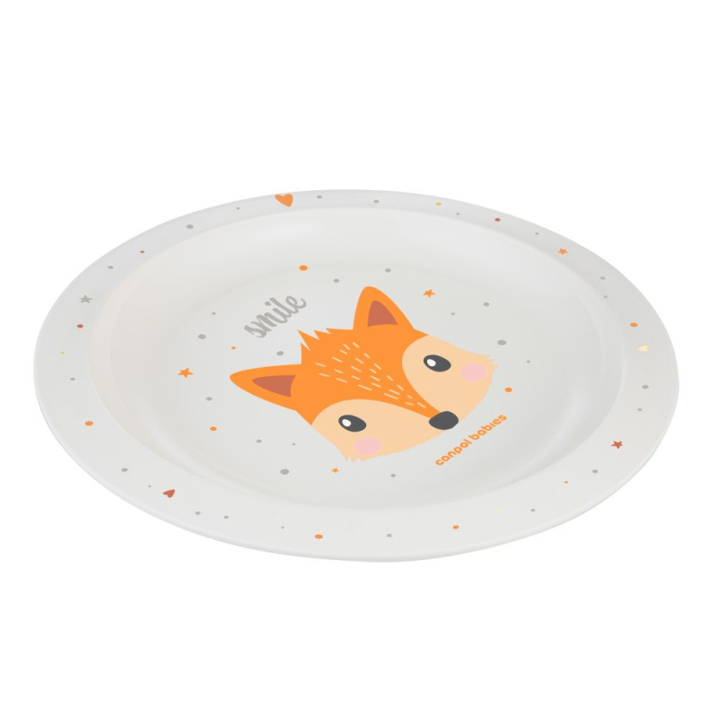 Canpol babies plastový talíř Cute Animals – liška
