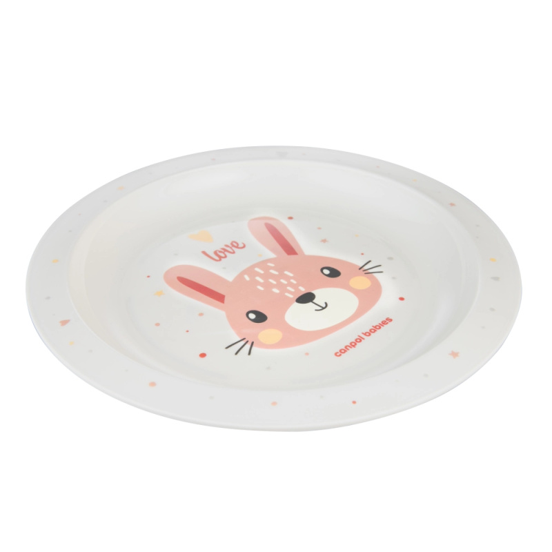 Plastový talíř pro děti CUTE ANIMALS – zajíc