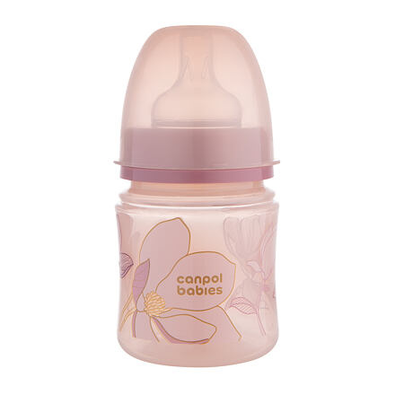 Canpol babies Antikoliková lahev EasyStart GOLD 120ml růžová