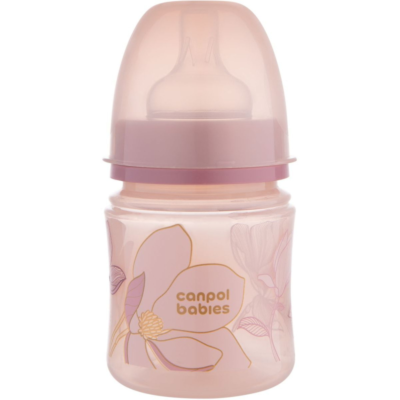 Canpol babies Antikoliková lahev EasyStart GOLD 120ml růžová