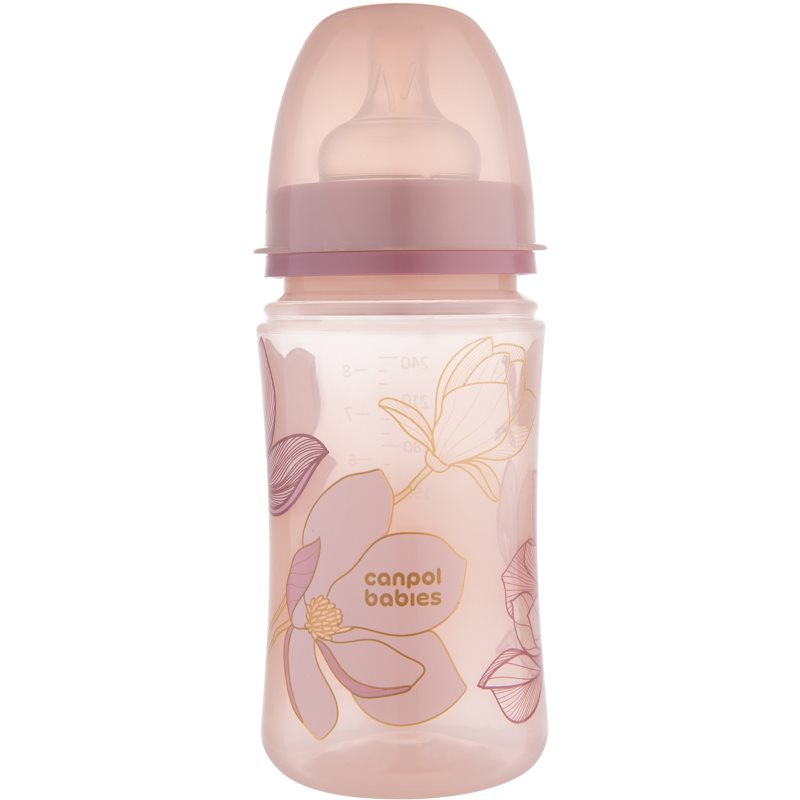 Canpol babies Antikoliková lahev EasyStart GOLD 240ml růžová