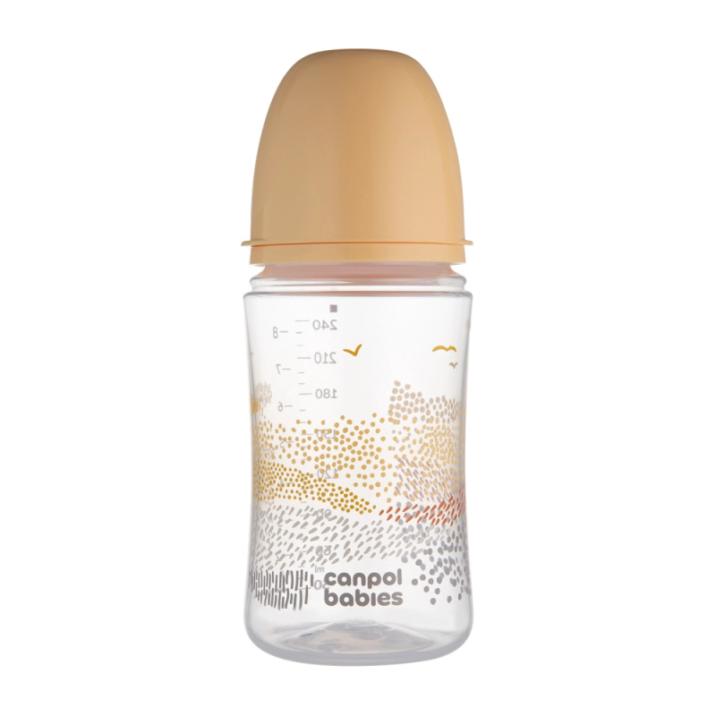 Canpol babies Antikoliková lahev EasyStart Mountains 240 ml béžová