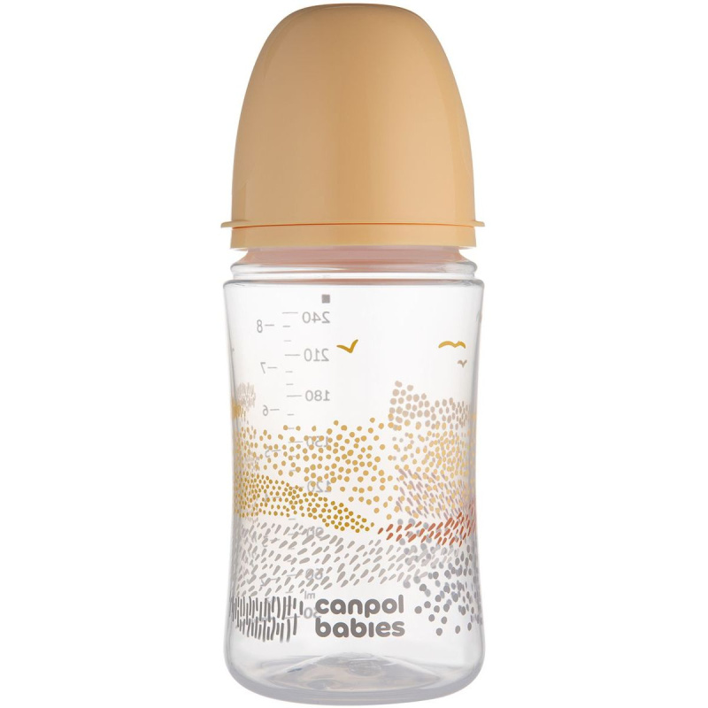 Canpol babies Antikoliková lahev EasyStart Mountains 240 ml béžová