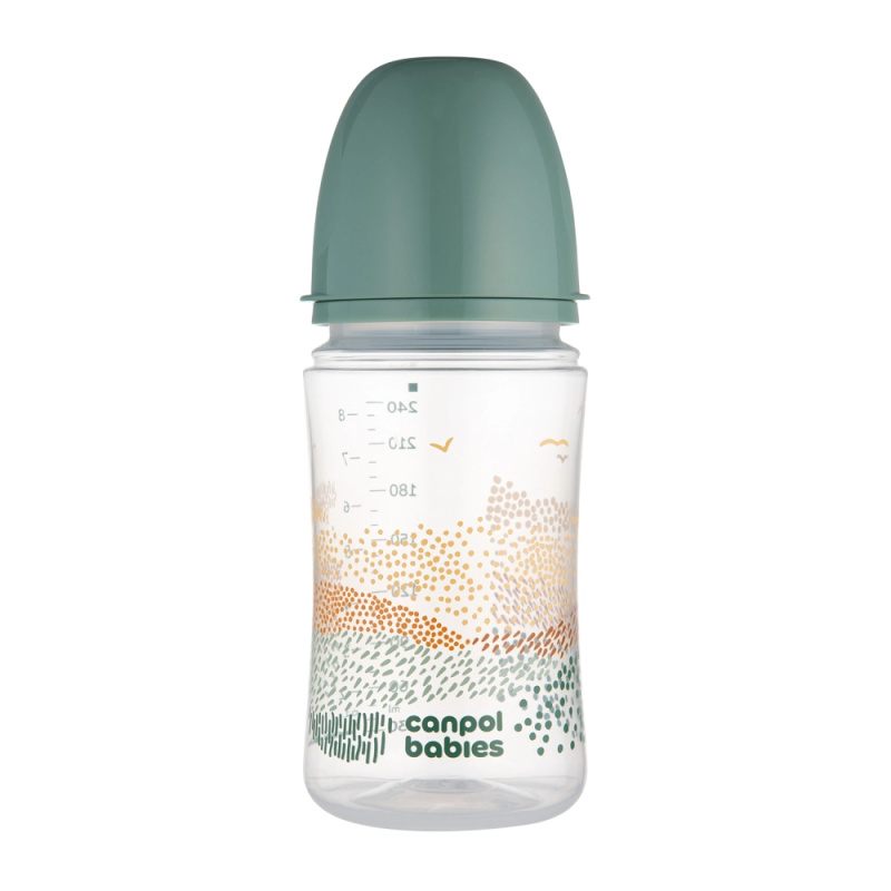 Canpol babies Antikoliková lahev EasyStart Mountains 240 ml zelená
