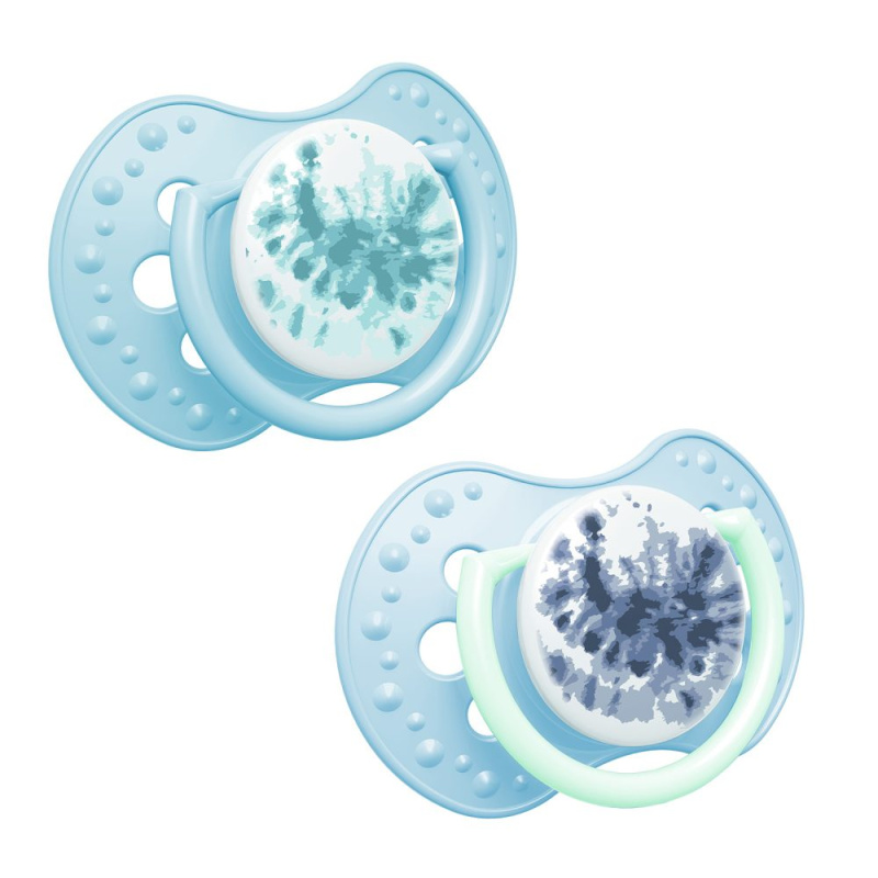 LOVI Dudlík silikonový dynamický Tie Dye 0 - 3m 2 ks kluk