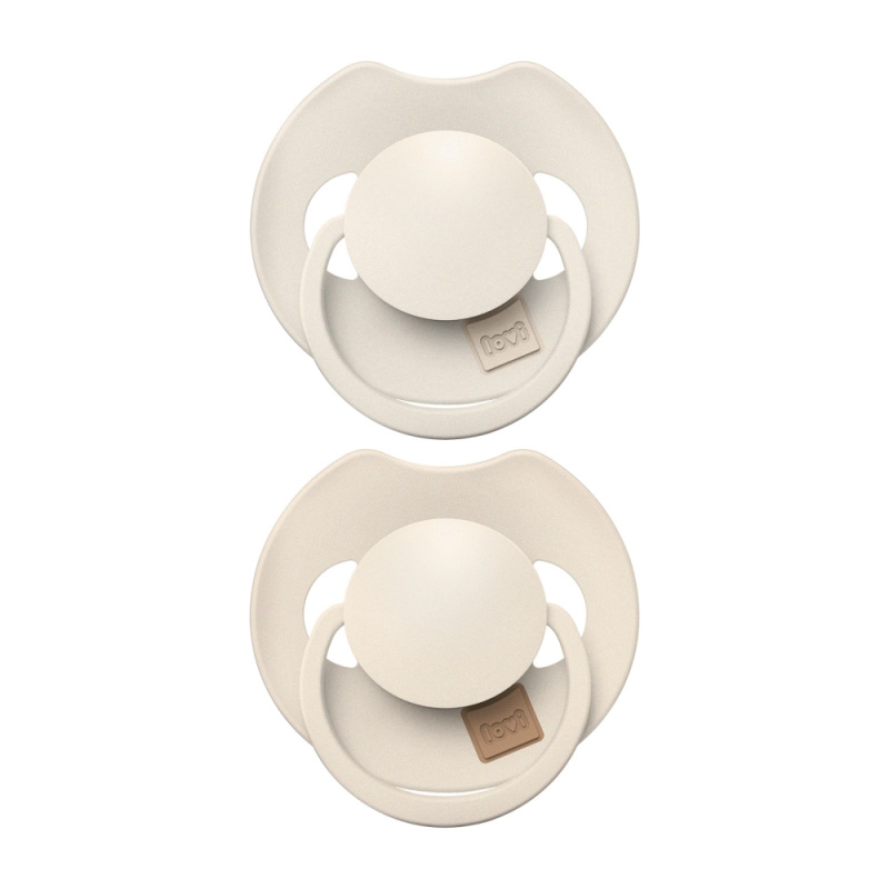 LOVI PRIME 6-18m dudlík Coconut/Ivory 2 ks