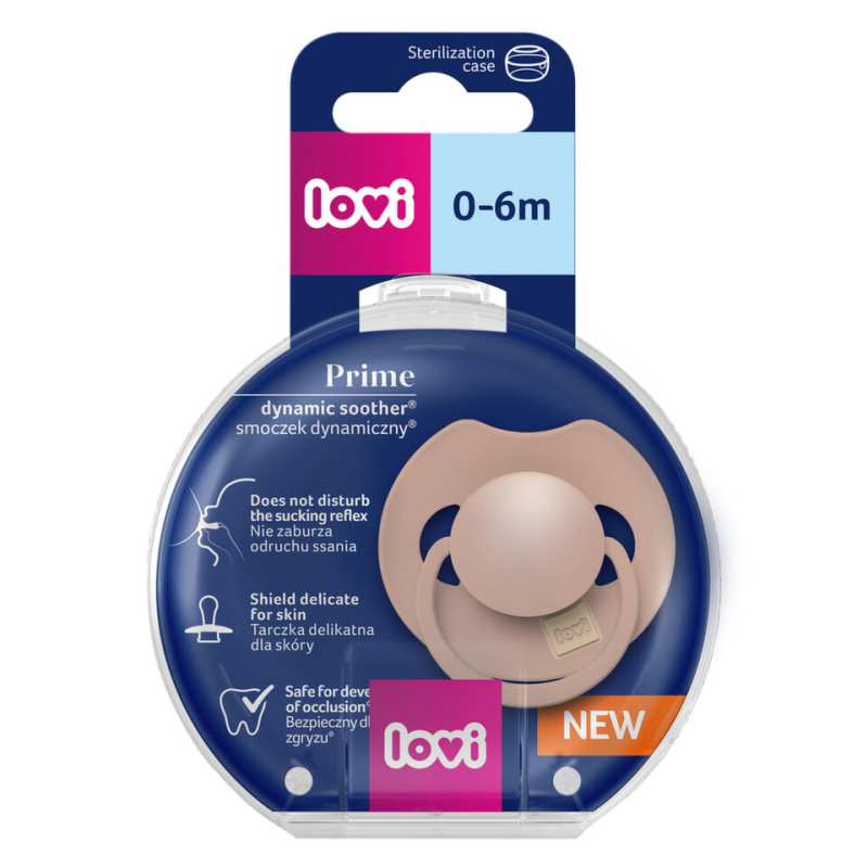 LOVI PRIME 0-6m dudlík Blush 1 ks