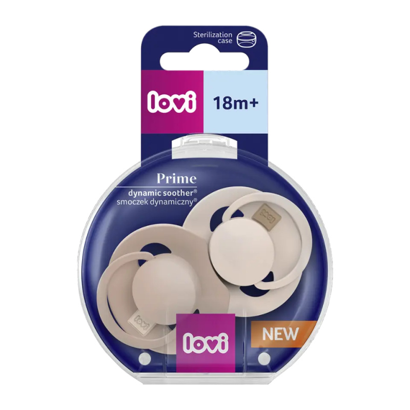 LOVI PRIME 18m+ dudlík Nude/Blush 2 ks