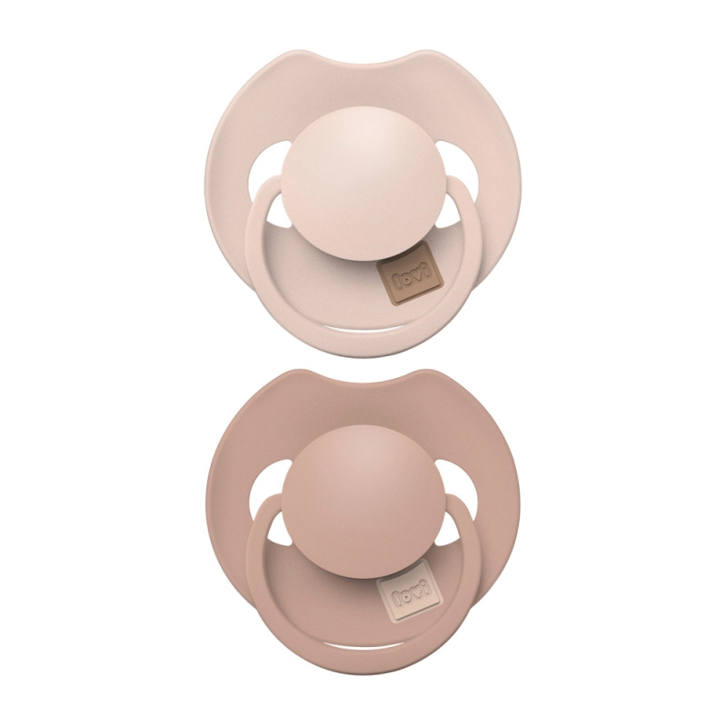 LOVI PRIME 18m+ dudlík Nude/Blush 2 ks