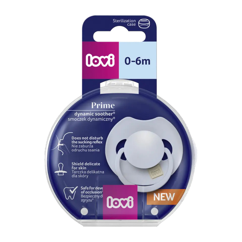LOVI PRIME 0-6m dudlík Baby Blue 1 ks