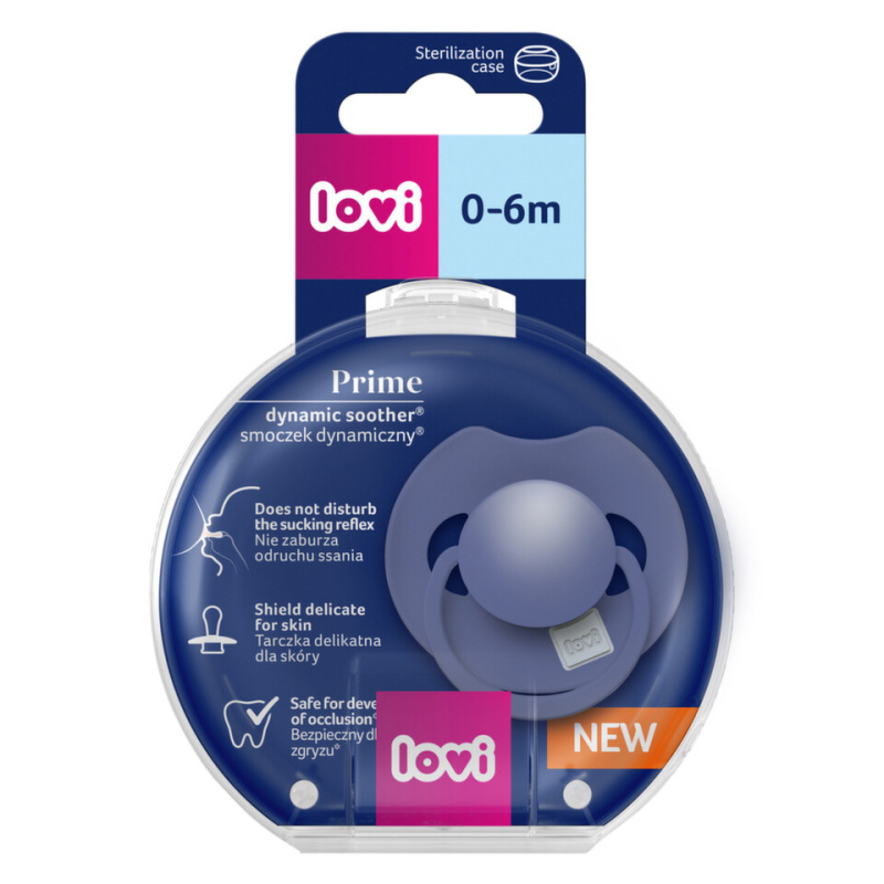 LOVI PRIME 0-6m dudlík Blue 1 ks