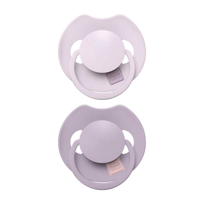 LOVI PRIME 6-18m dudlík Baby Lilac/Violet 2 ks