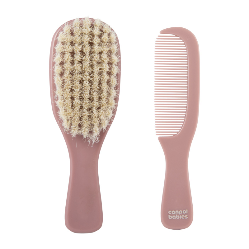 Canpol babies Hřeben a kartáč růžový