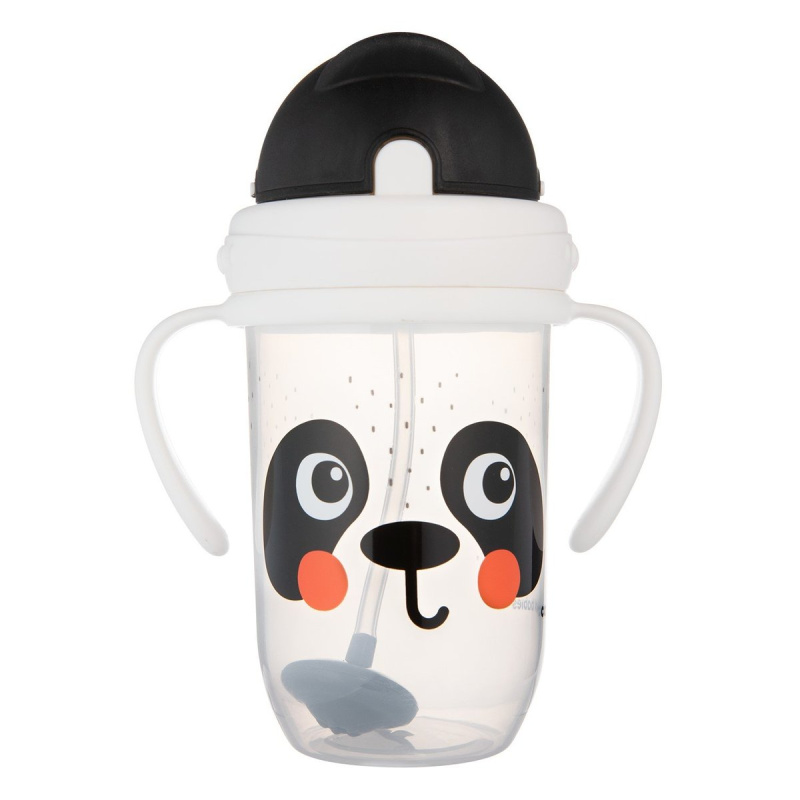 Canpol babies BabiesBoo hrneček nevylévací se slámkou a závažím 270 ml