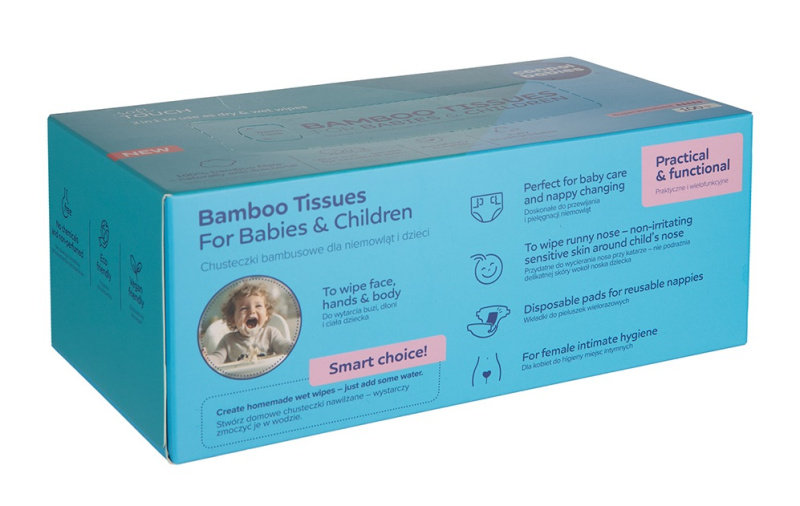 Canpol babies Bamboo Tissues Postpartum Pads ubrousky z bambusu 100 ks