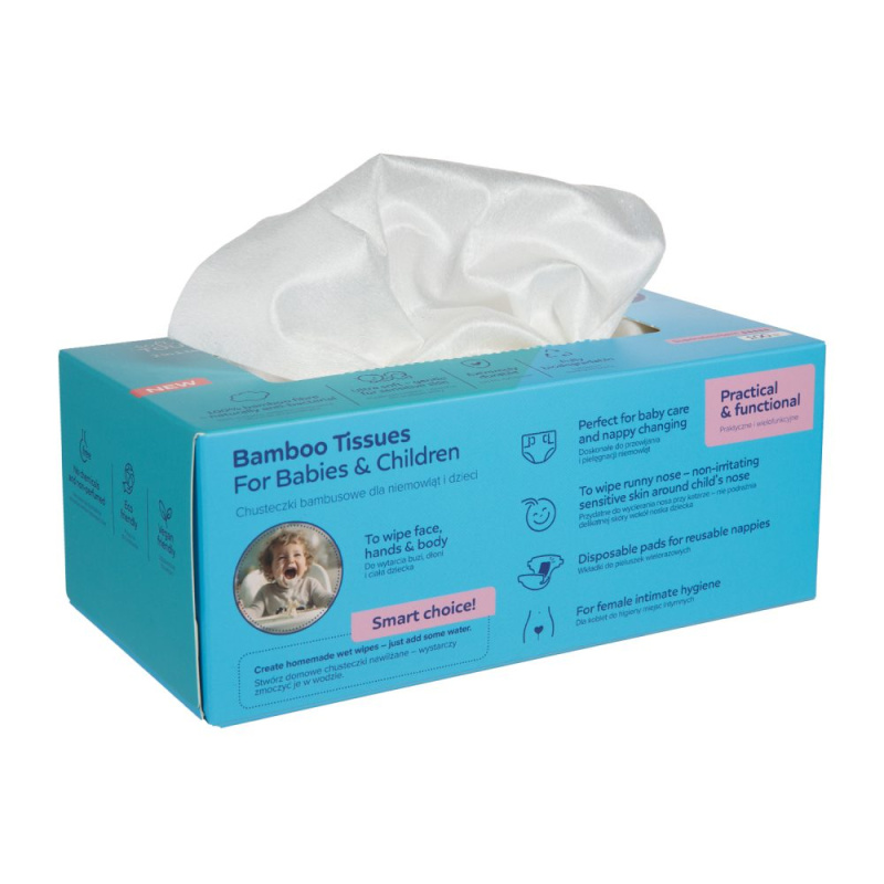 Canpol babies Bamboo Tissues Postpartum Pads ubrousky z bambusu 100 ks