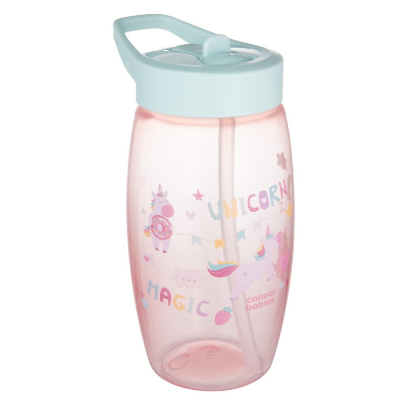 Canpol babies Lahev se sklápěcím pítkem Unicorns 400ml