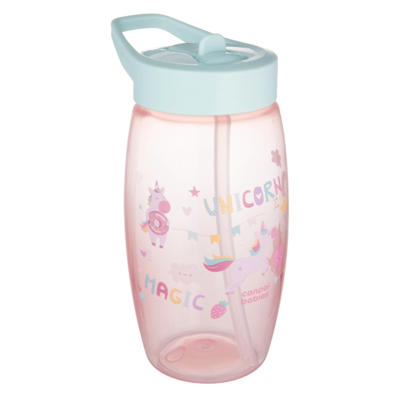 Canpol babies Lahev se sklápěcím pítkem Unicorns 400ml