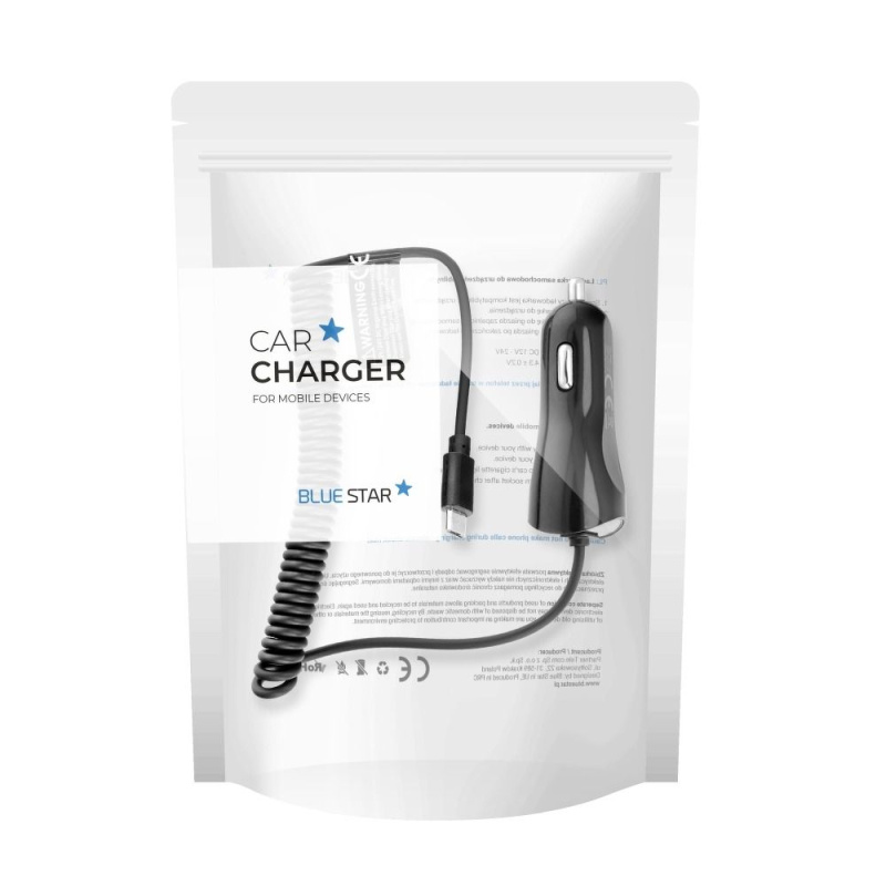 Blue Star CL Nabíječka Micro USB do auta 2000mAh (Universální) (bulk)