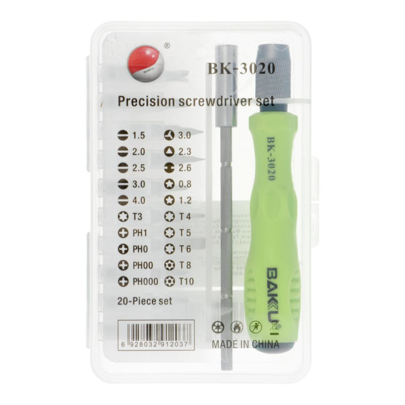 Baku Sada přesných šroubováků BK-3020