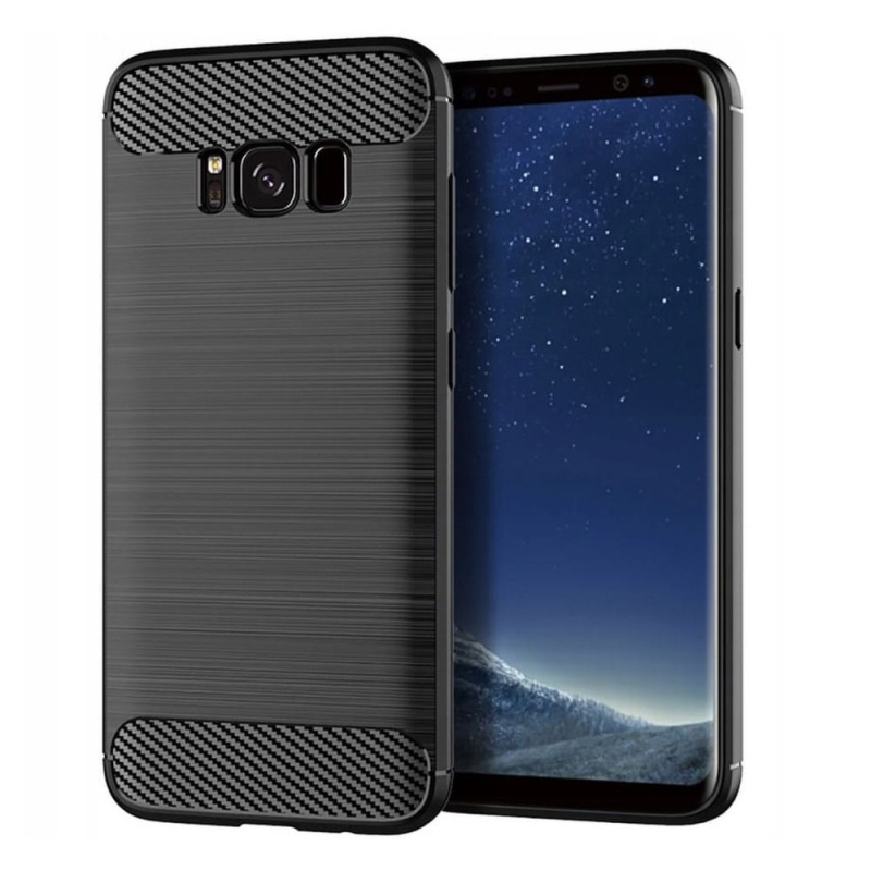 OEM Pouzdro Forcell Carbon back cover pro Samsung G955 Galaxy S8 Plus - černé