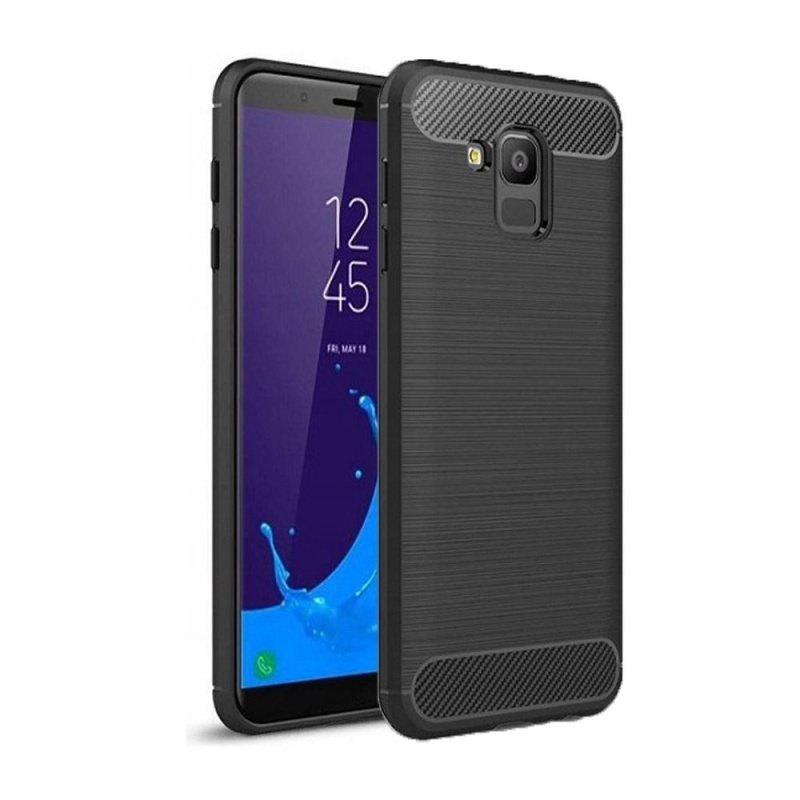 OEM Pouzdro Forcell Carbon Samsung Galaxy J6 2018 černé