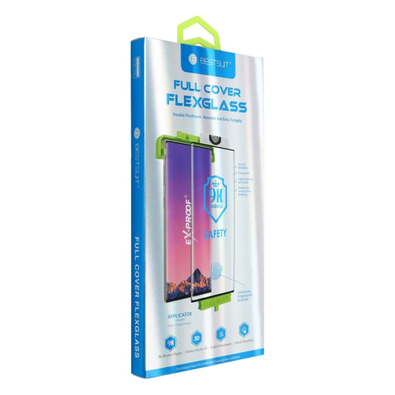 Bestsuit Tvrzené sklo Flexible Nano Glass 5D Full Glue Samsung Galaxy S9+ černé (Hot Bending)